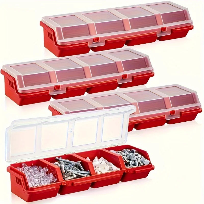 Multi-Compartment Organizer Box – Small Parts & Screw Storage Case