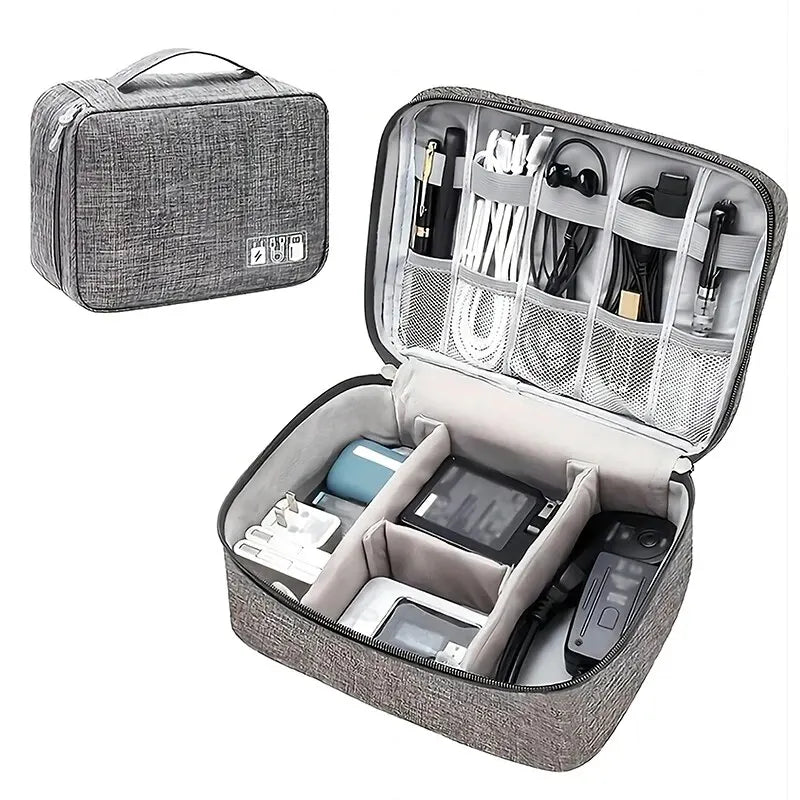 Waterproof Travel Cable Organizer Bag for Chargers & Electronic Accessories