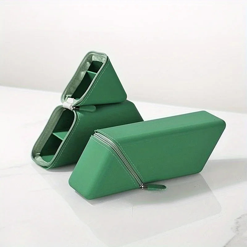 Foldable Silicone Pen Holder – Desktop Stationery Organizer