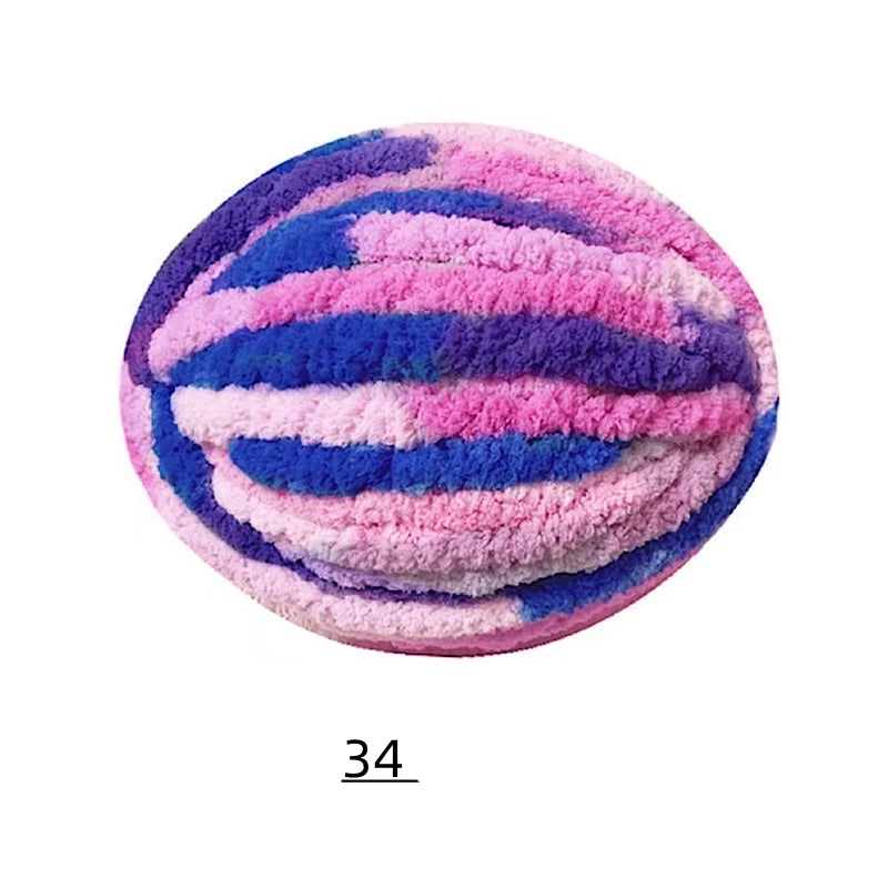 Extra Thick Hand-Knitted Chunky Yarn Blanket