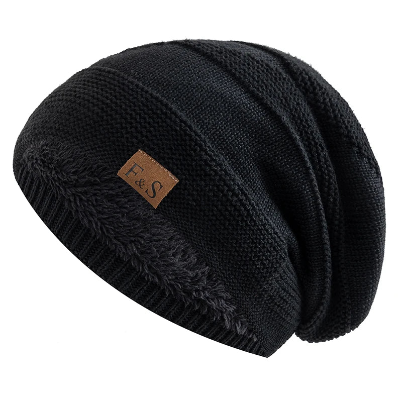 Unisex Fleece-Lined Winter Beanie Hat