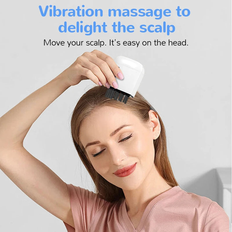 Electric Scalp Massager Comb with Red Light & Vibration