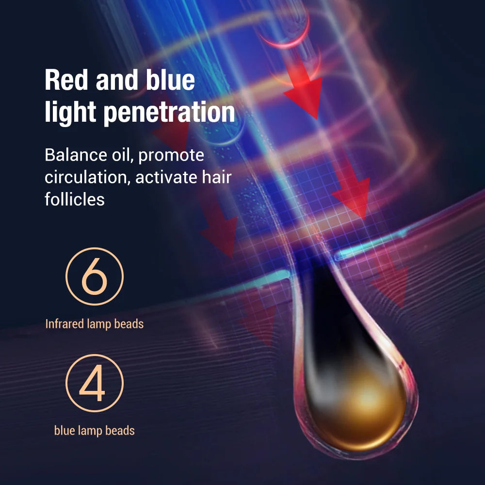 Electric Red Light Scalp Massager Comb