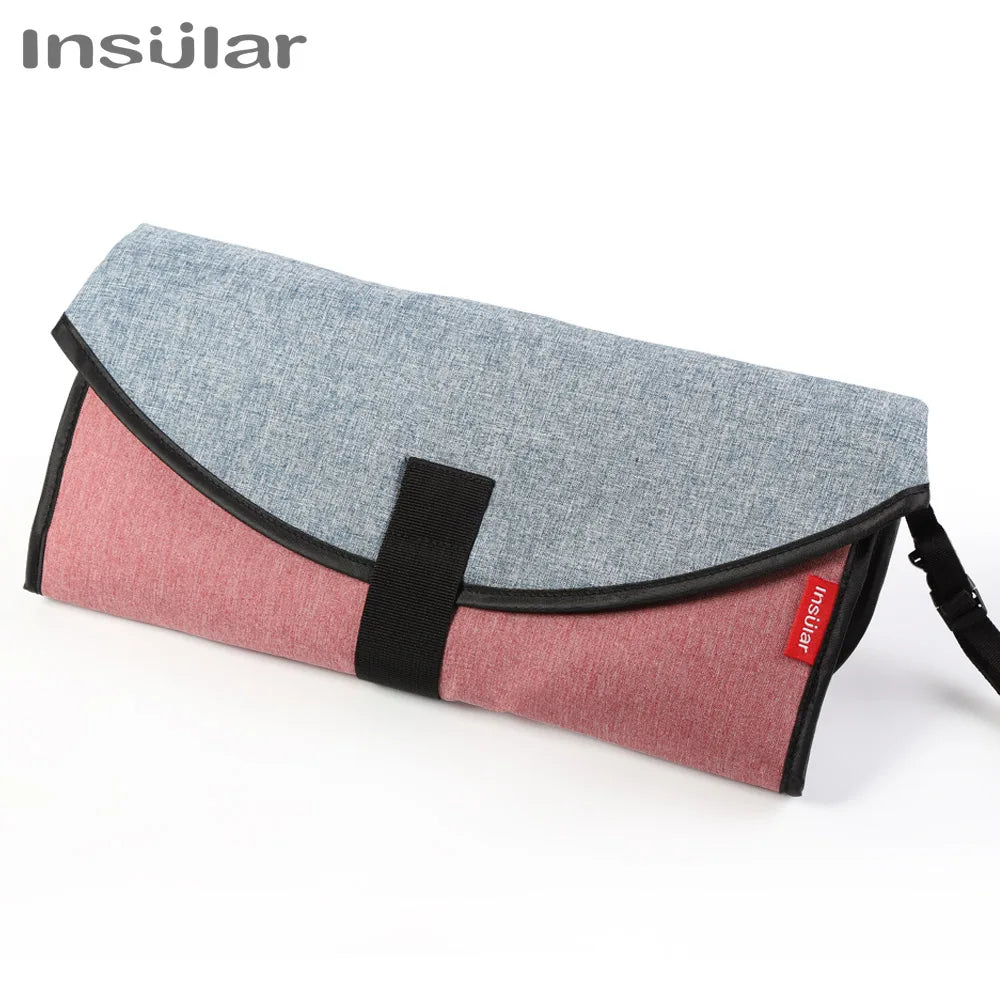 2-in-1 Portable Baby Changing Pad – Waterproof Travel Diaper Mat