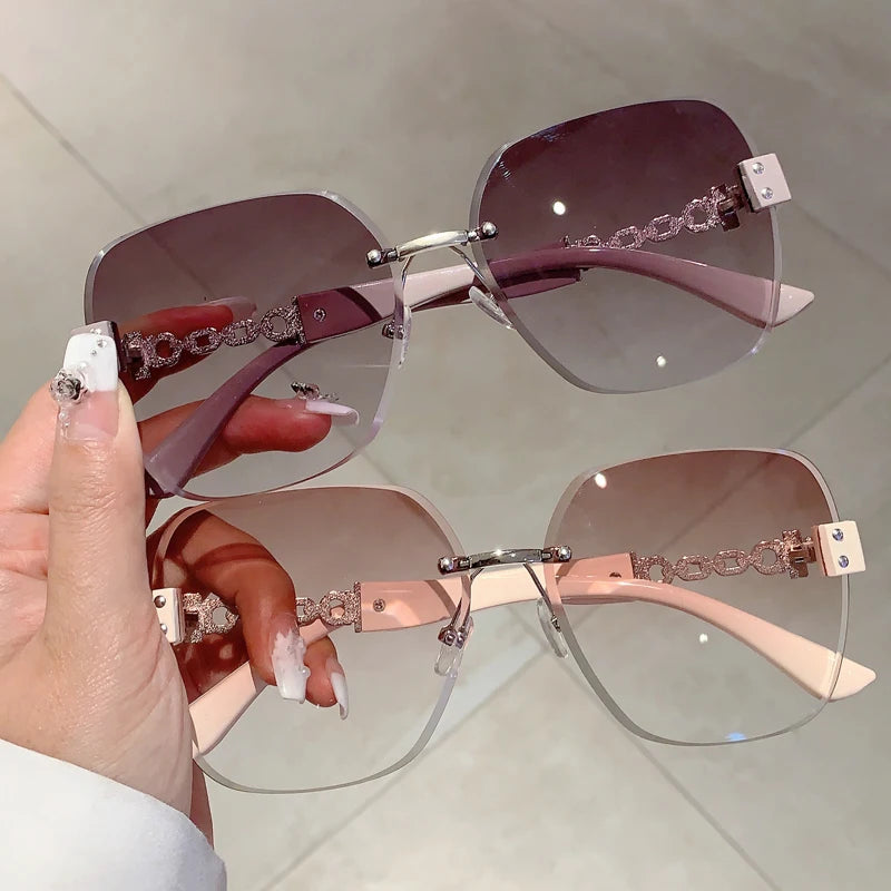 Women's Oversized Gradient Sunglasses