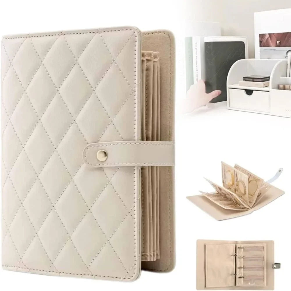 Portable Jewelry Organizer Binder Book