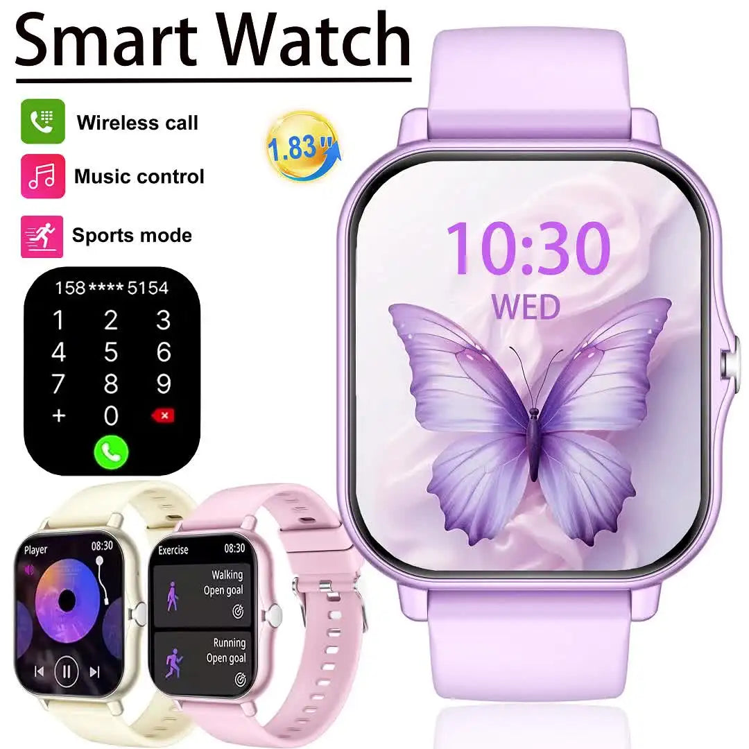 1.83" Full-Screen Touch Smart Watch – Fitness & Activity Tracker