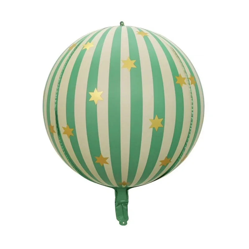 Christmas Round & Star Foil Balloons – Holiday Party Decorations