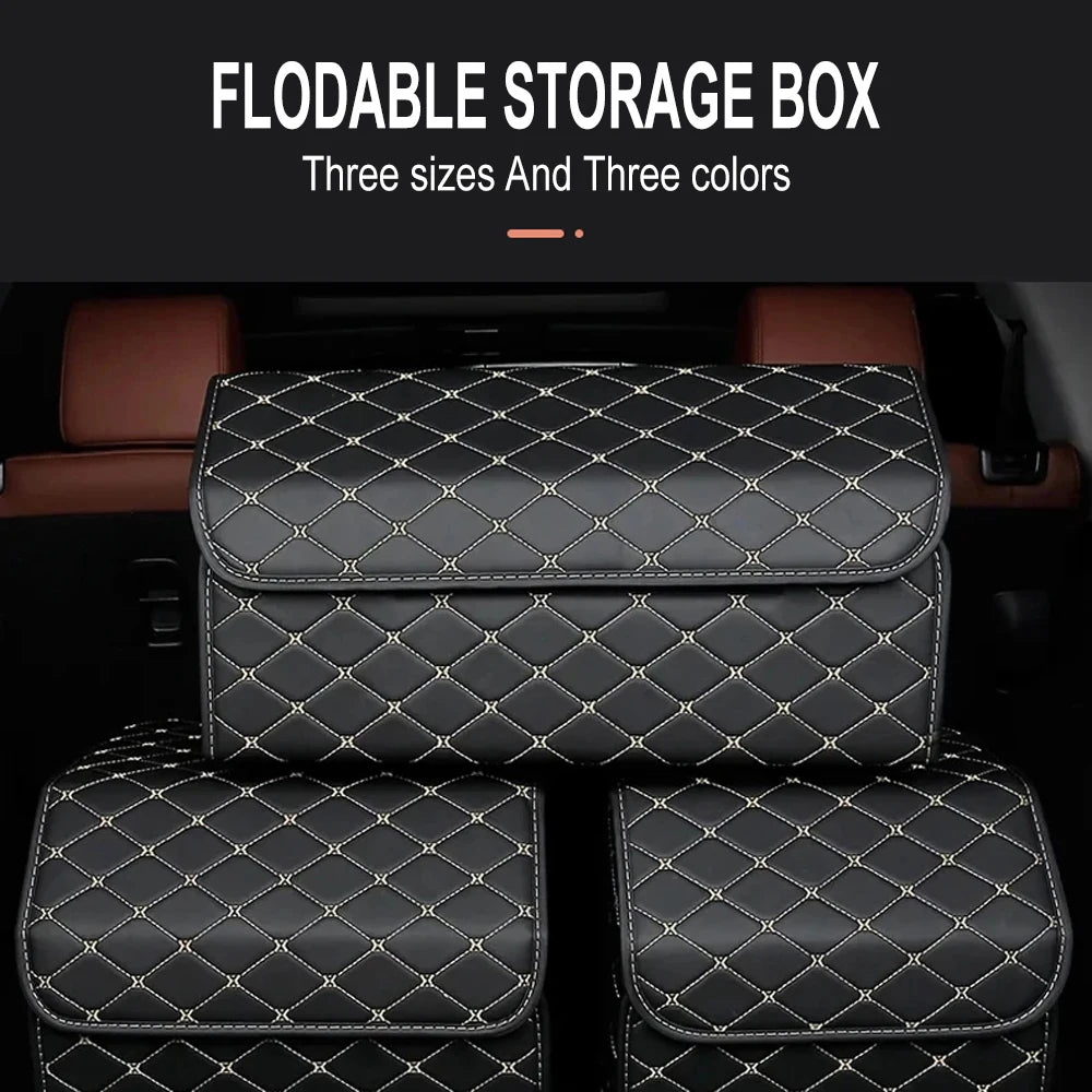 Large Capacity Car Trunk Organizer – Foldable Storage Box