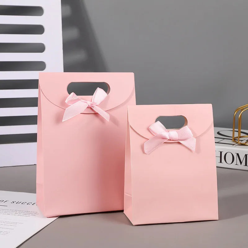 50-Pack Paper Gift Bags with Handles for Parties & Holidays