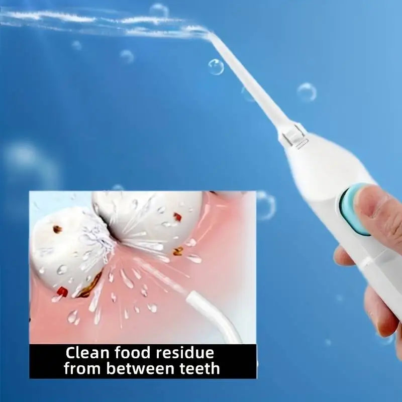 Portable Manual Oral Irrigator Water Flosser