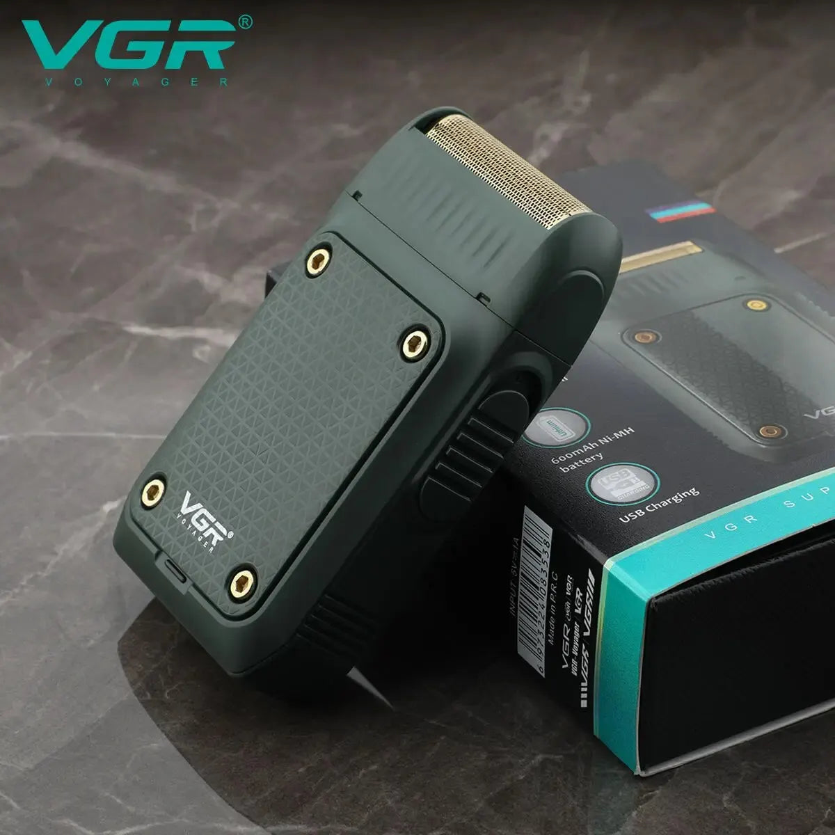 VGR Portable Rechargeable Electric Shaver for Men
