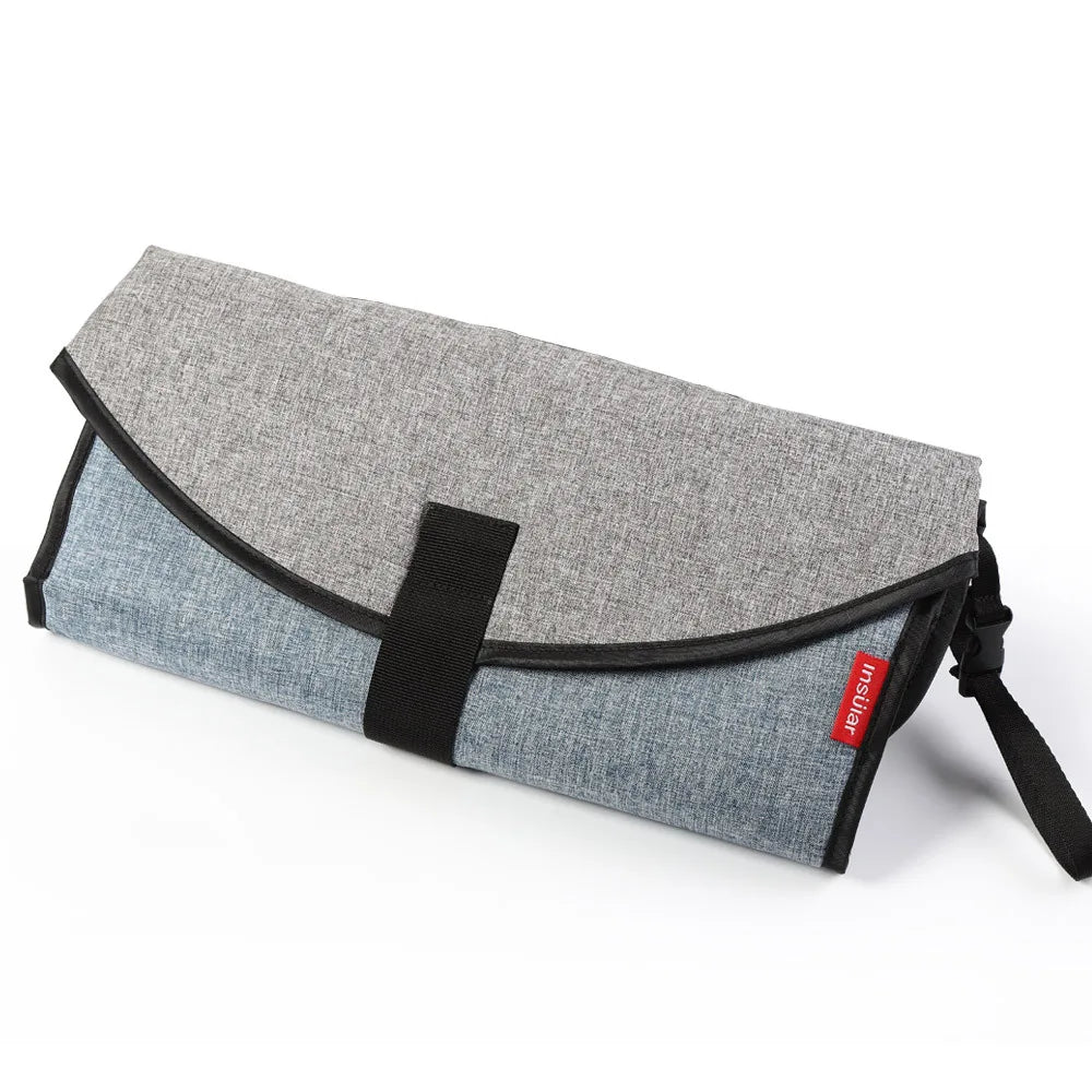 2-in-1 Portable Baby Changing Pad – Waterproof Travel Diaper Mat