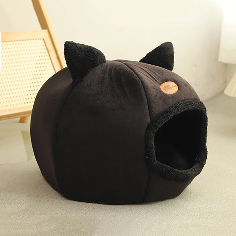 Cozy Cat Cave Bed for Cats and Small Dogs