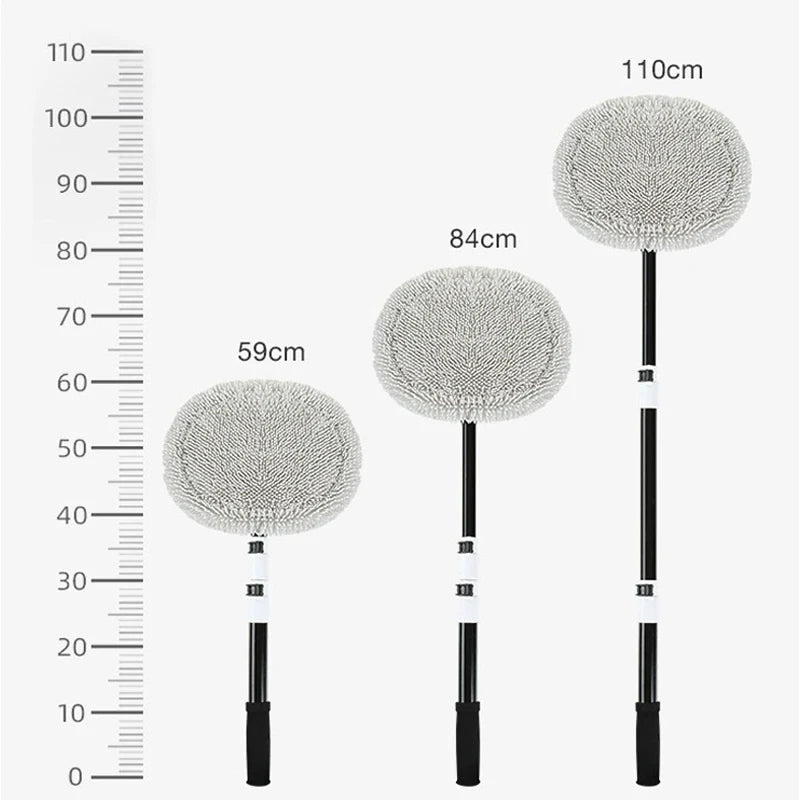 Telescopic Car Wash Brush – Long Handle Soft Bristle Auto Cleaning Tool
