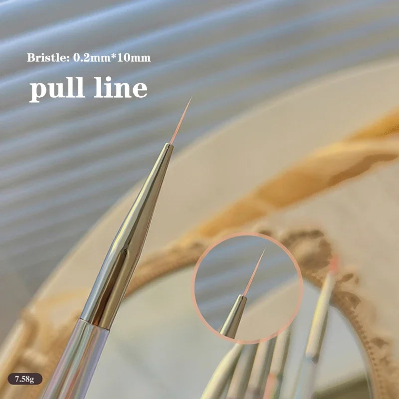 Fine Detail Nail Art Brush Set for Precision Nail Design