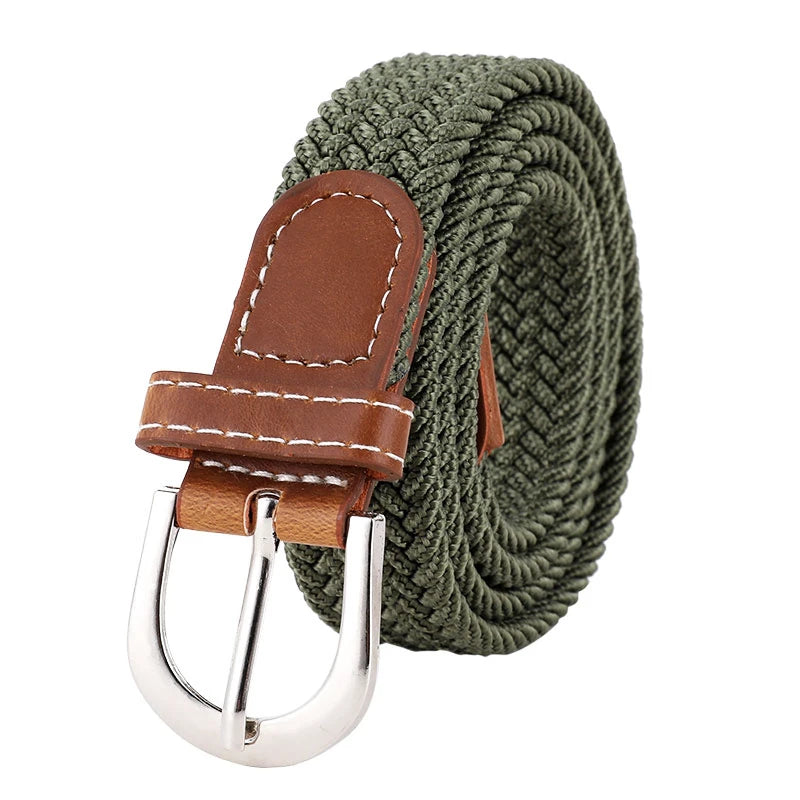 Women's Stretch Woven Elastic Waist Belt