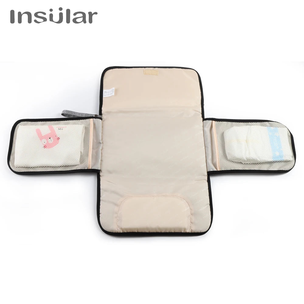 2-in-1 Portable Baby Changing Mat – Waterproof Foldable Diaper Changing Pad