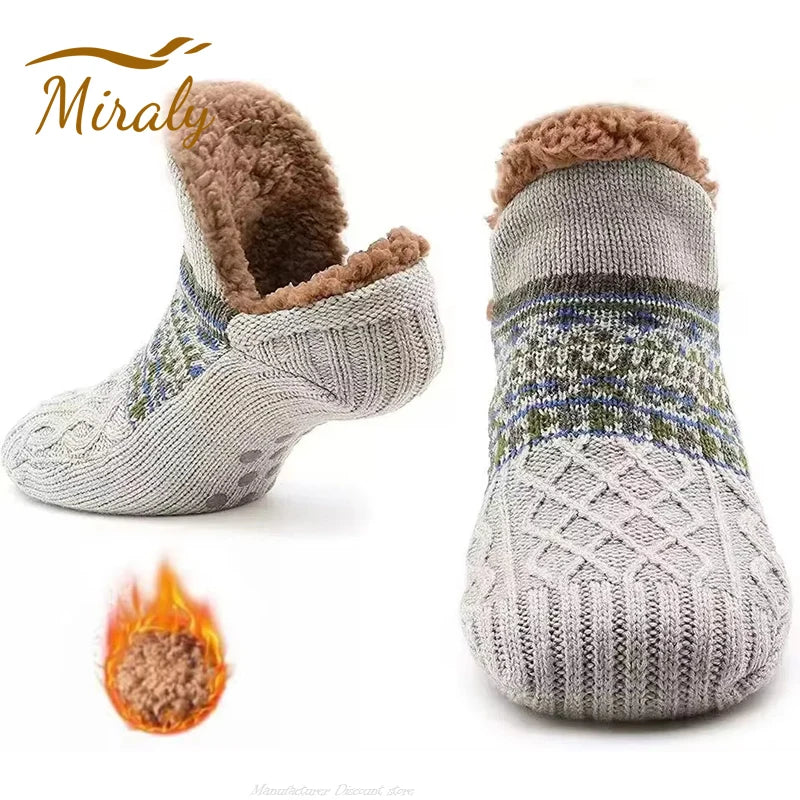 Super Warm Winter Non-Slip Floor Socks for Women & Men