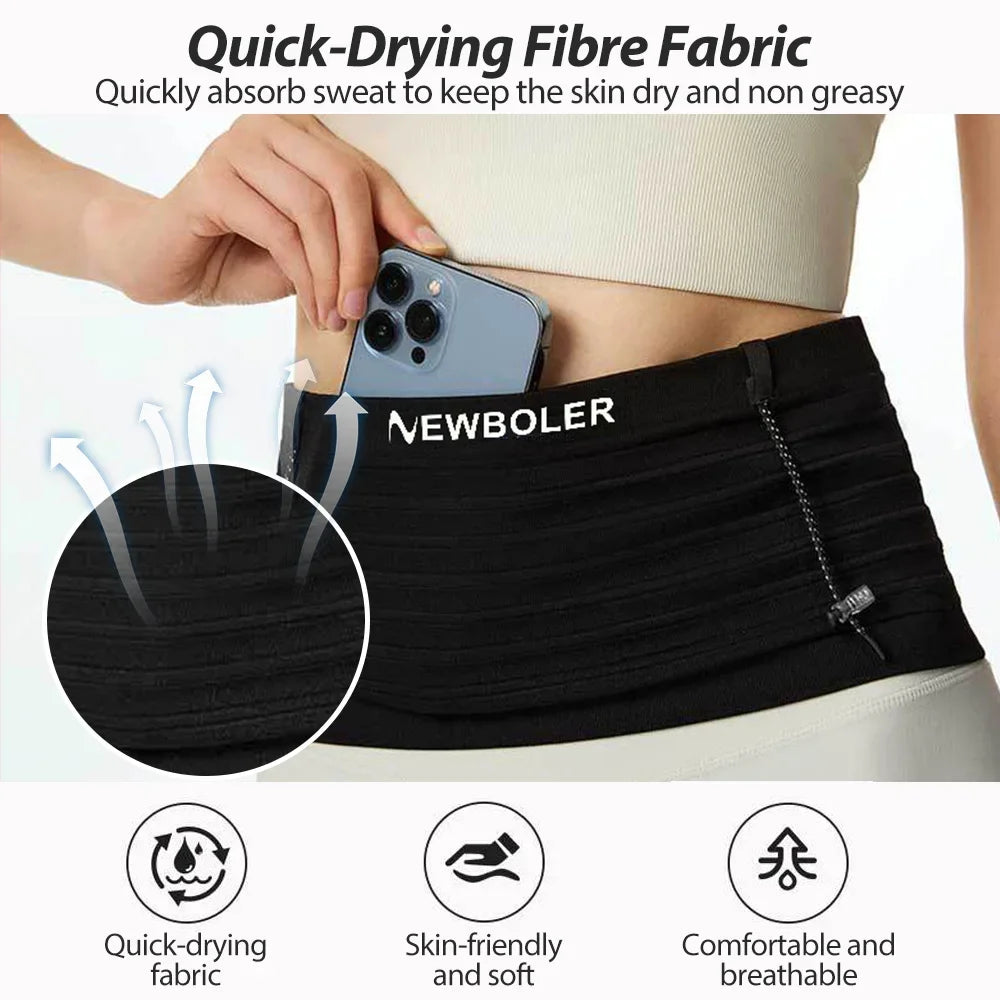Running Waist Pack with Water Bottle Holder & Phone Pocket