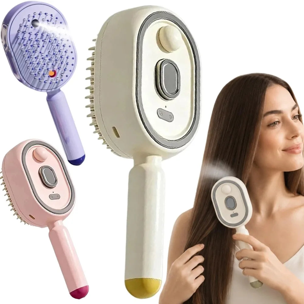 Electric Scalp Massager Comb with Spray Function