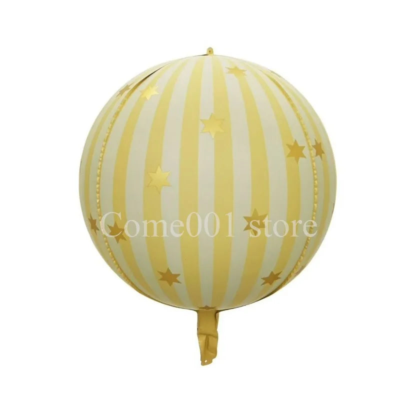 Christmas Round & Star Foil Balloons – Holiday Party Decorations