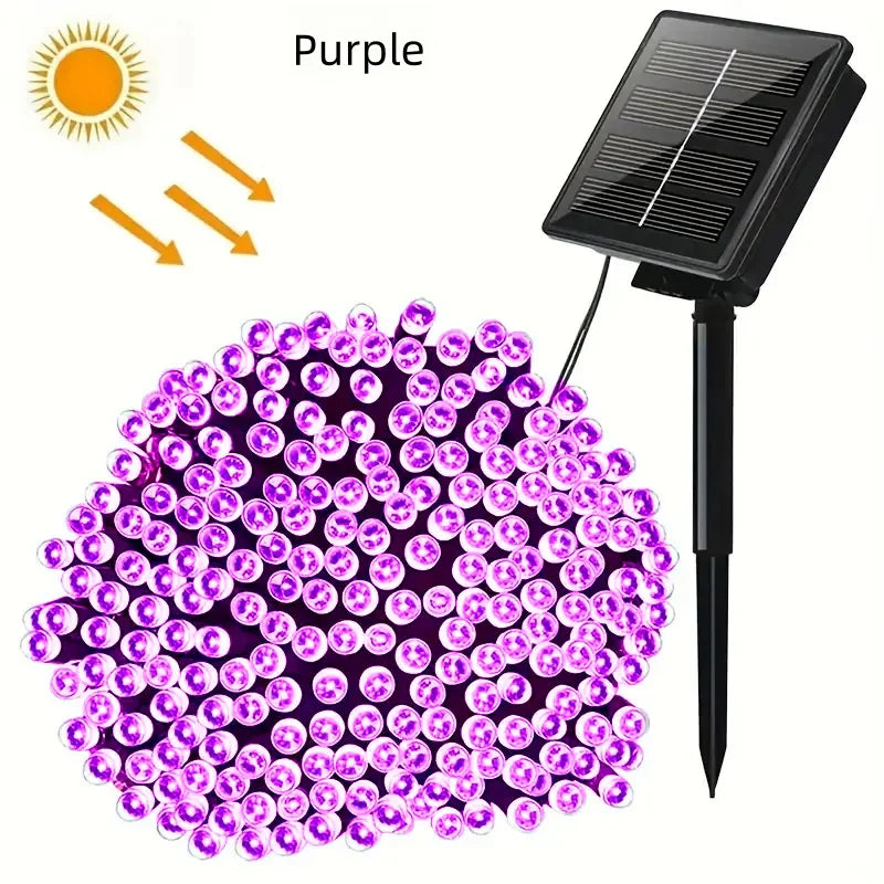 Solar LED String Lights – Outdoor Christmas & Garden Decor