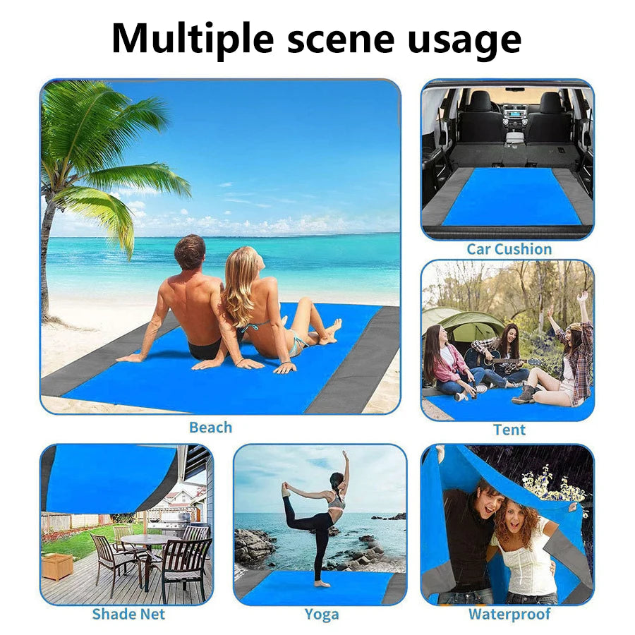 Waterproof Sandproof Beach & Picnic Mat 200×210cm