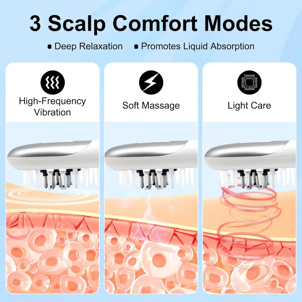 Electric Red Light Scalp Massager Comb