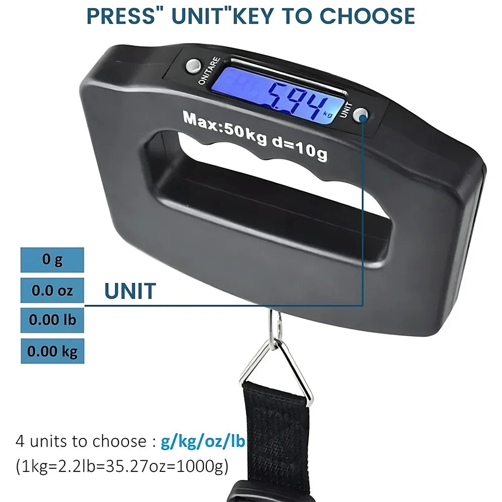50kg Digital Luggage Scale with LCD Display