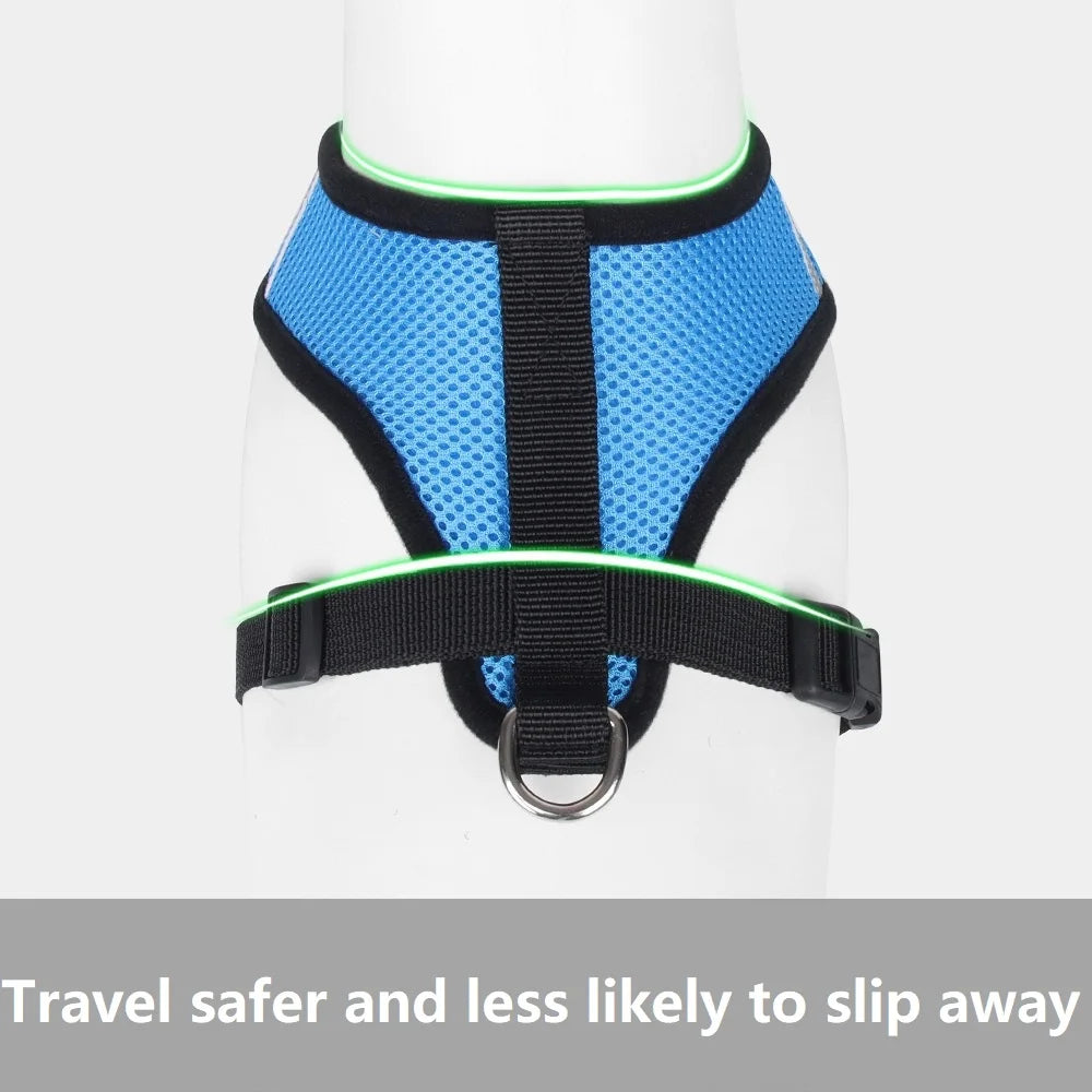 Adjustable Cat Harness and Leash Set