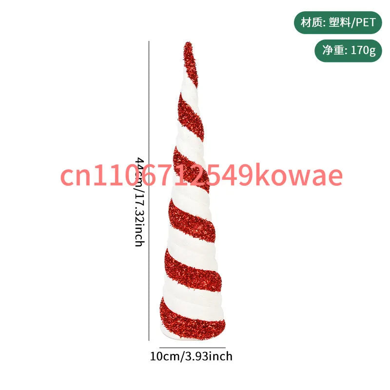 Christmas Conical Tree Tower V-Shaped Tabletop Decoration