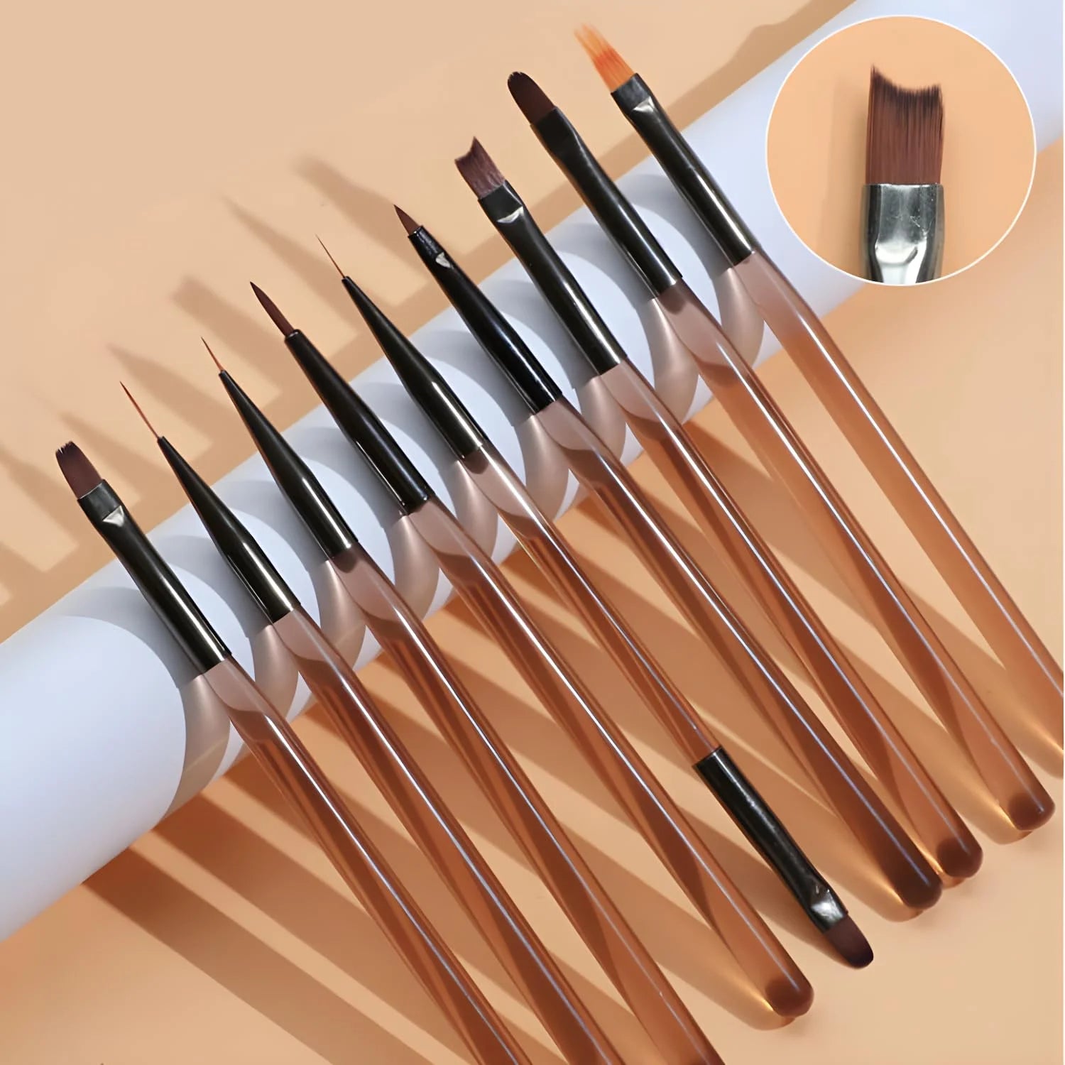 Professional Nail Art Brush Set for Detailed Nail Designs