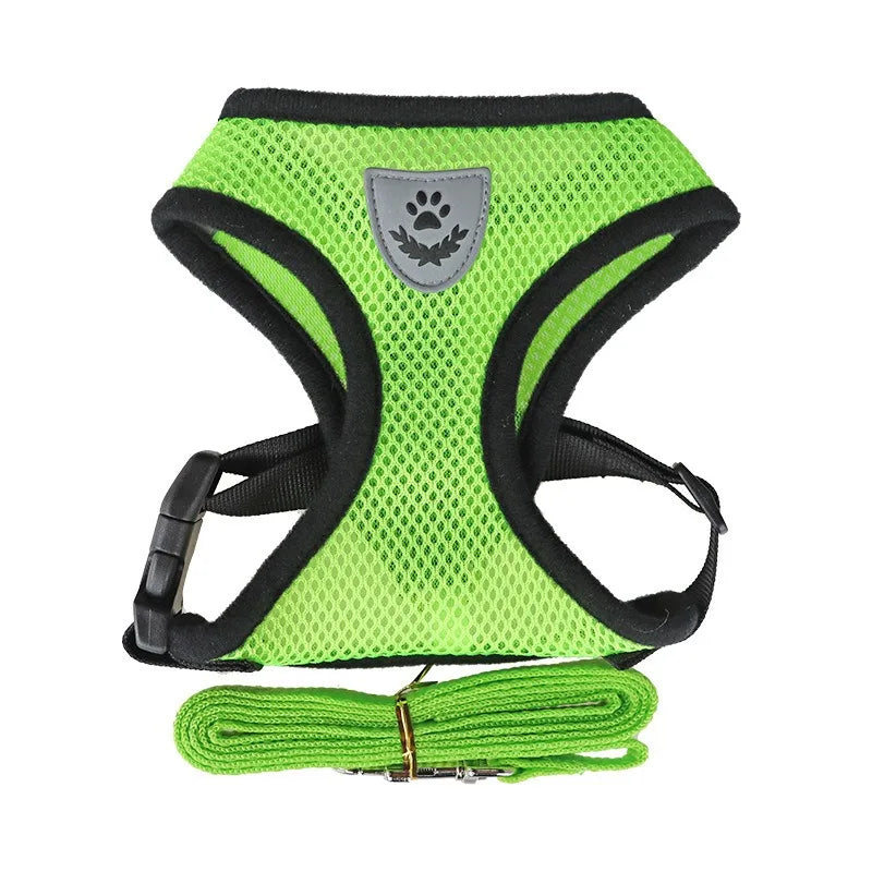 Adjustable Cat Harness and Leash Set