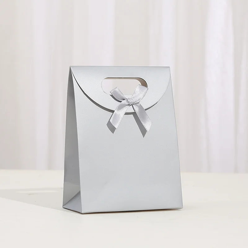 50-Pack Paper Gift Bags with Handles for Parties & Holidays