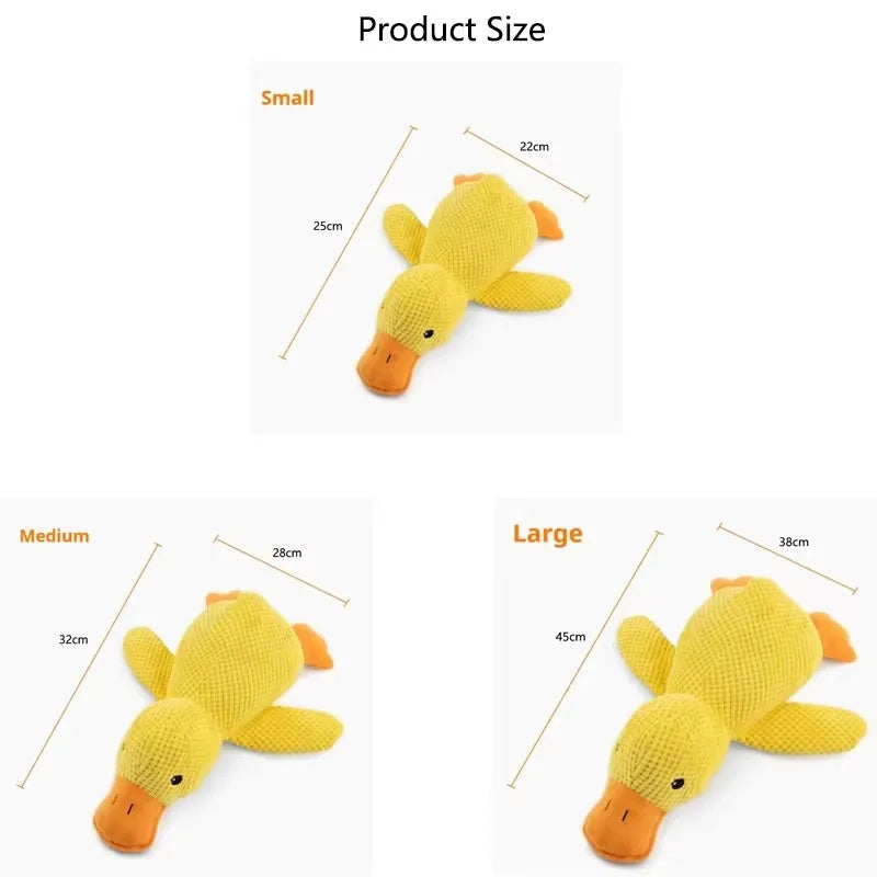 Soft Duck Plush Squeaky Toy for Dogs