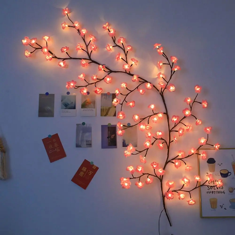 Cherry Blossom LED Branch Lights – Decorative Wall & Holiday Lighting