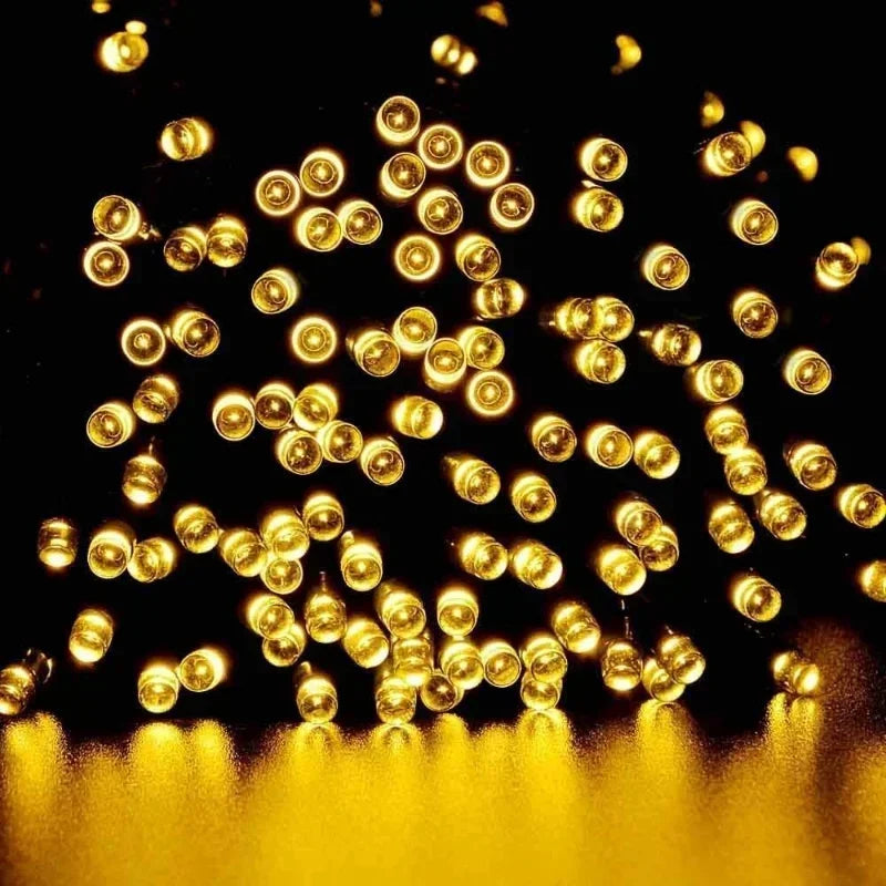 Solar LED String Lights – Outdoor Christmas & Garden Decor