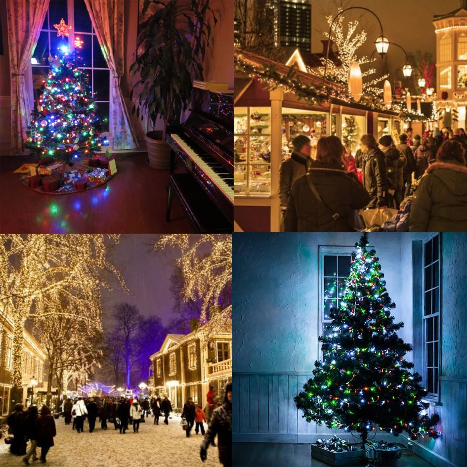 LED Christmas String Lights – 5M to 100M Fairy Lights for Holiday Decor