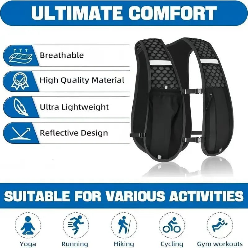 Running Hydration Vest for Men & Women – Lightweight Trail Running Backpack