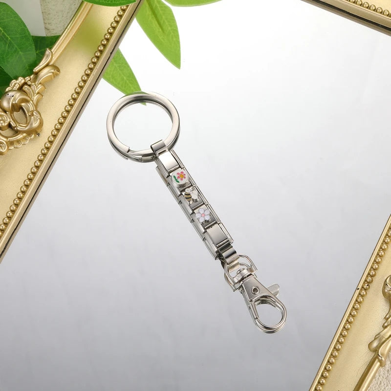 Stainless Steel Chain Keychain for Men & Women