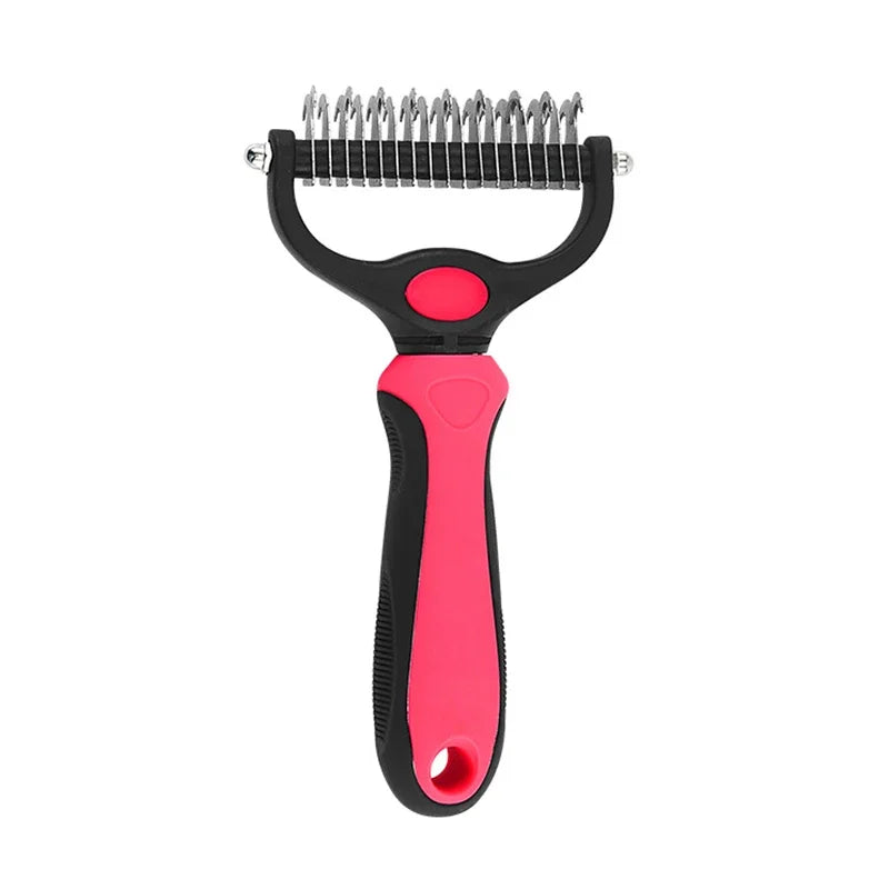 Self-Cleaning Pet Deshedding Brush for Dogs and Cats