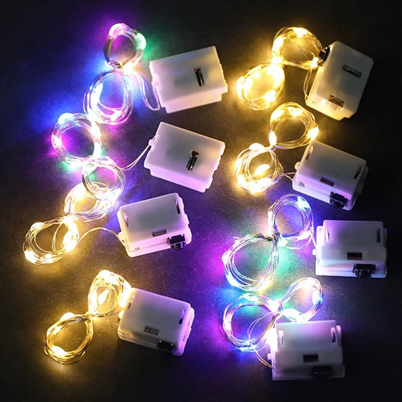 Battery Powered LED Fairy String Lights – Christmas & Holiday Decor