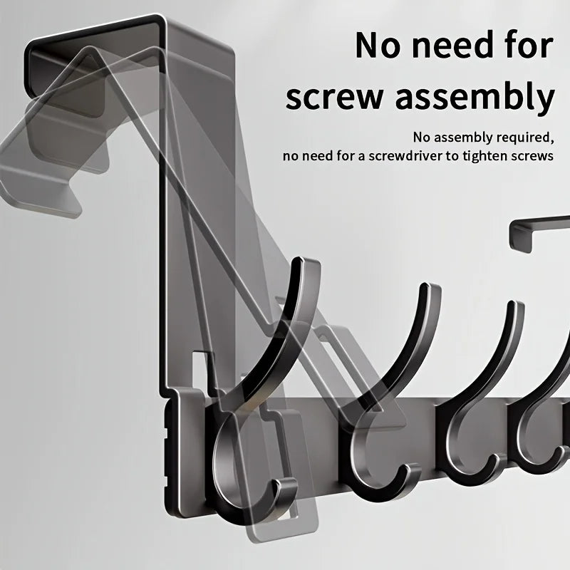 Wall Mounted Metal Hooks for Coats, Bags & Hats