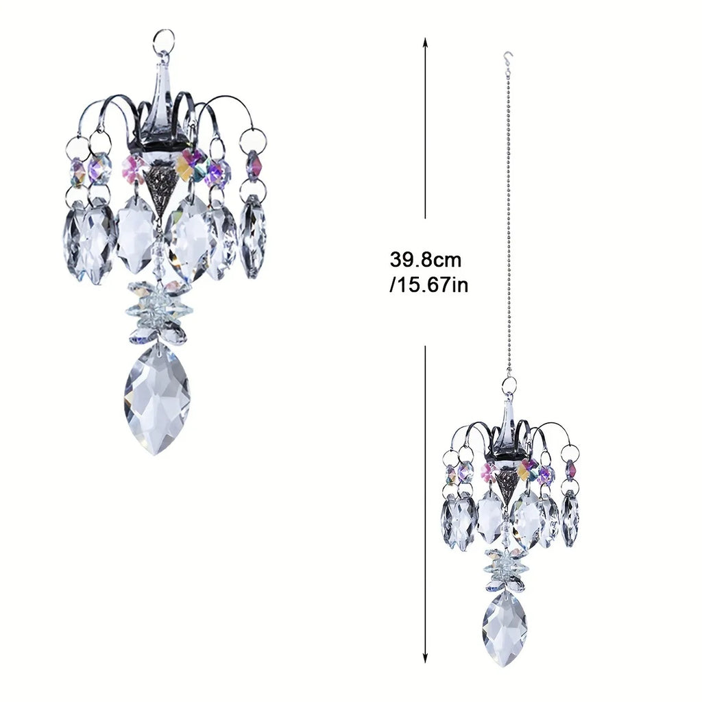 Crystal Sun Catcher – Hanging Rainbow Prism Window Decorationv