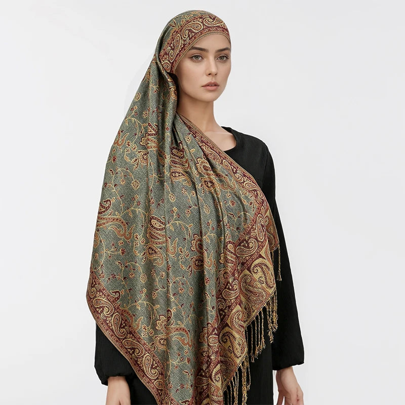 Women's Bohemian Paisley Pashmina Shawl & Wrap Scarf