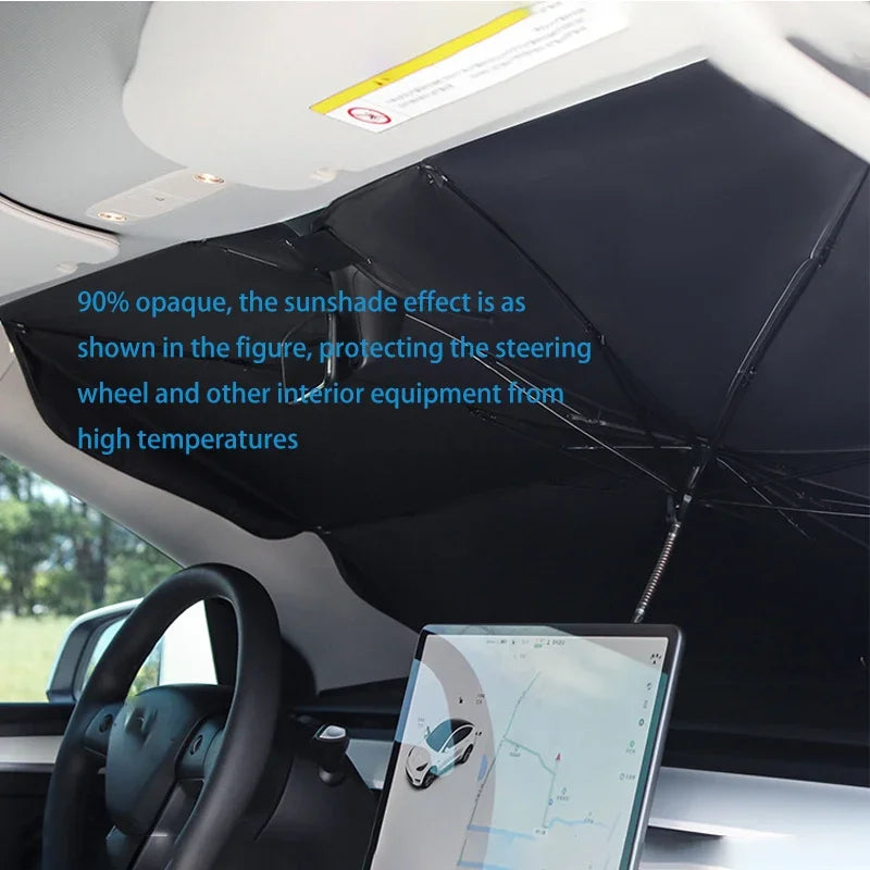 Foldable Car Windshield Sun Shade – Front Window Sun Protection Cover