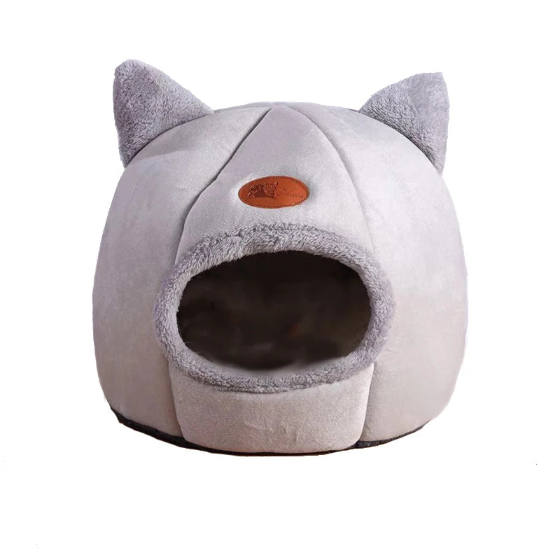 Cozy Cat Cave Bed for Cats and Small Dogs