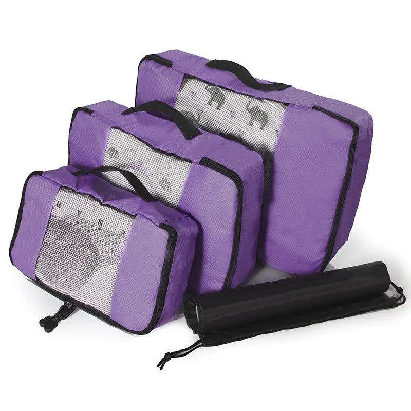Travel Compression Packing Cubes – Luggage Organizer Bags