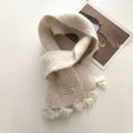 Women's Embroidered Knitted Winter Scarf – Warm Elegant Shawl